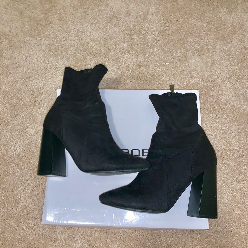 Black ankle booties